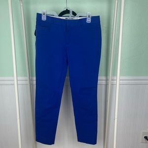 Banana Republic Sloan Crop Bi-Stretch Chino Pants. Royal Blue